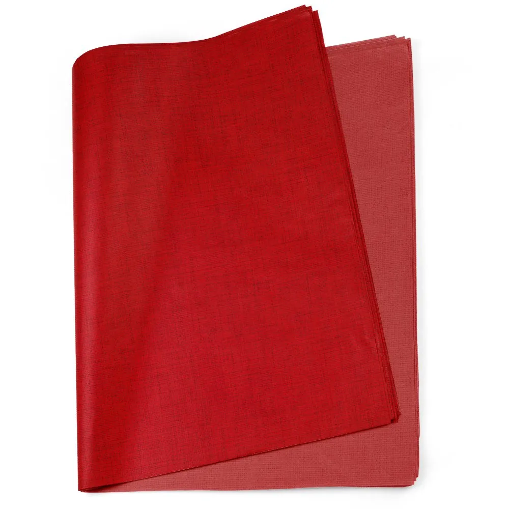 Papel Sujhino Estampado, modelo Linho Vermelho