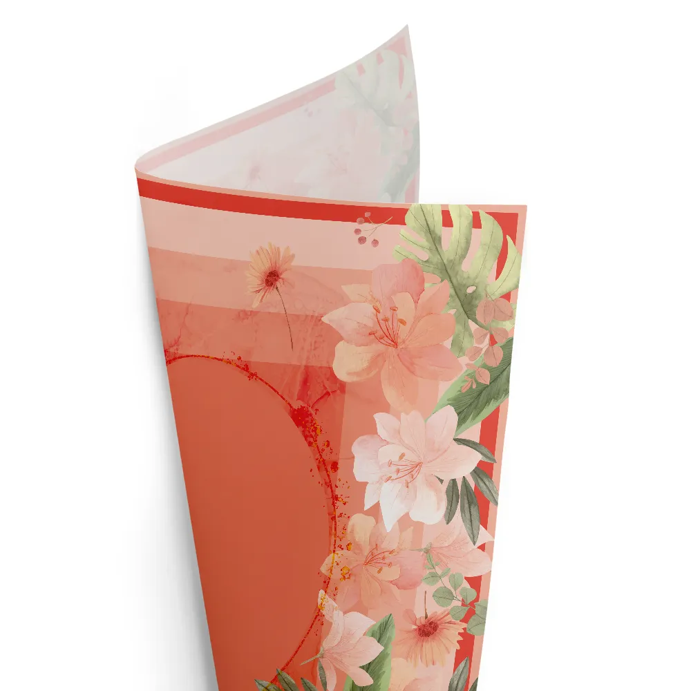 Papel Poli Cuadrado, Apricot