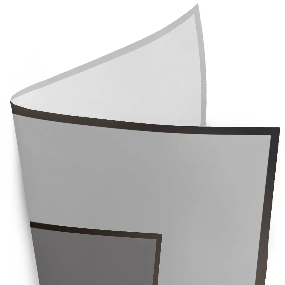 Papel Poli Cuadrado Fosco Essencial, Black